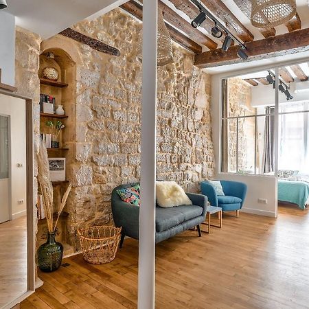 New Stunning 4 Bdrs Apt, With Ac - Le Marais Párizs Kültér fotó