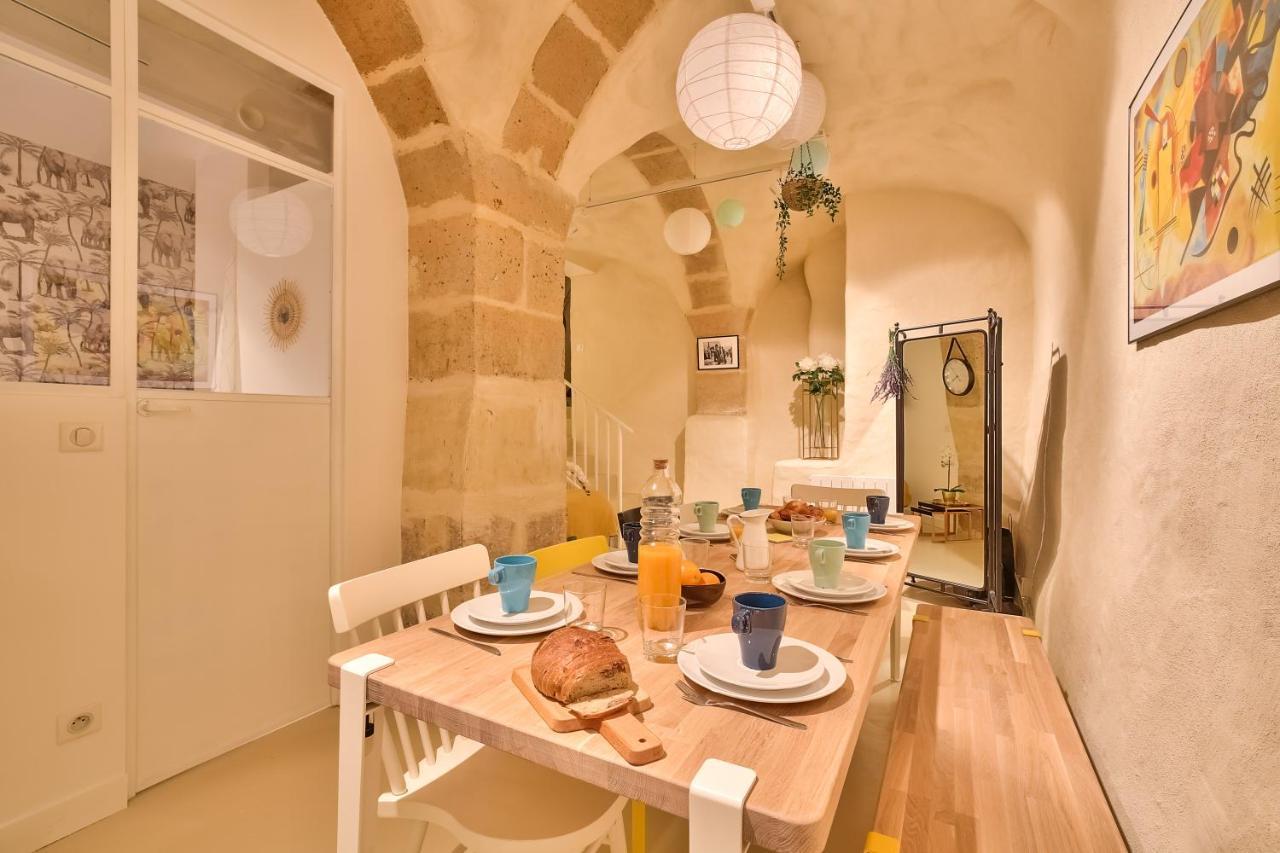 New Stunning 4 Bdrs Apt, With Ac - Le Marais Párizs Kültér fotó