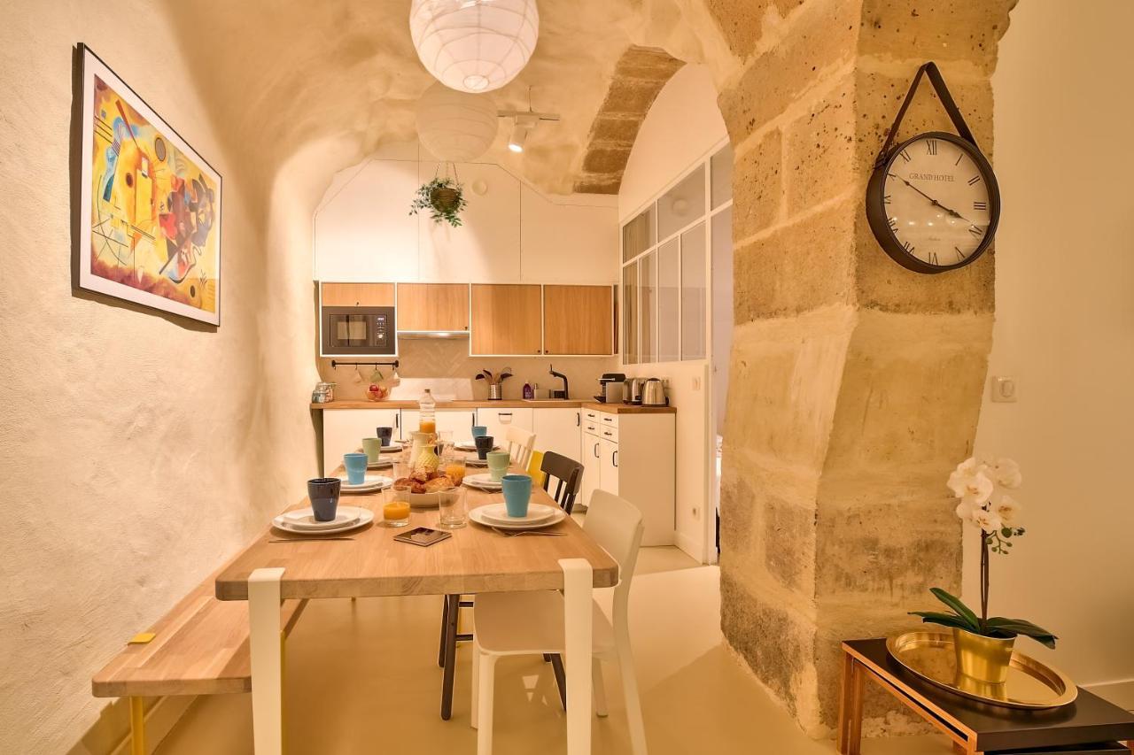 New Stunning 4 Bdrs Apt, With Ac - Le Marais Párizs Kültér fotó