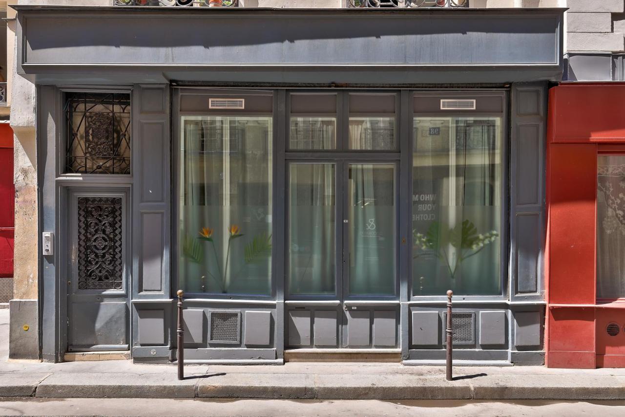 New Stunning 4 Bdrs Apt, With Ac - Le Marais Párizs Kültér fotó