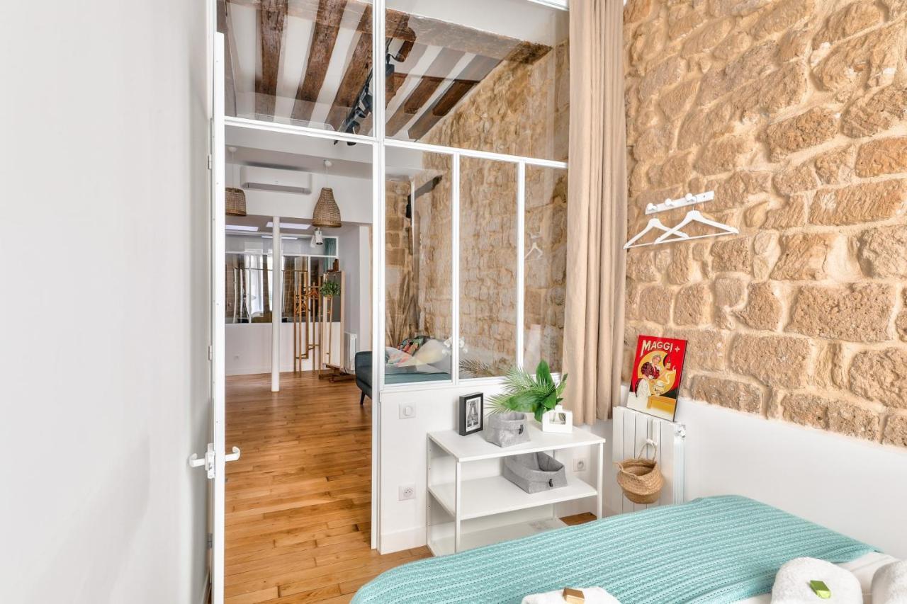 New Stunning 4 Bdrs Apt, With Ac - Le Marais Párizs Kültér fotó